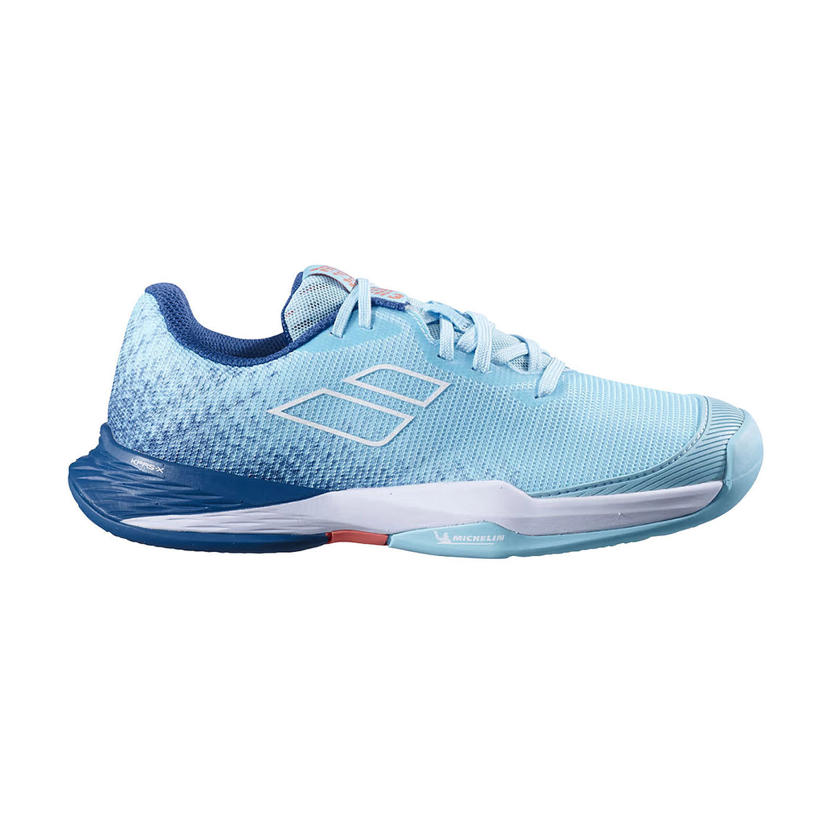 Babolat Jet Mach 3 Clay Junior Boy Angel Blue Tennis Shoes - Padel One