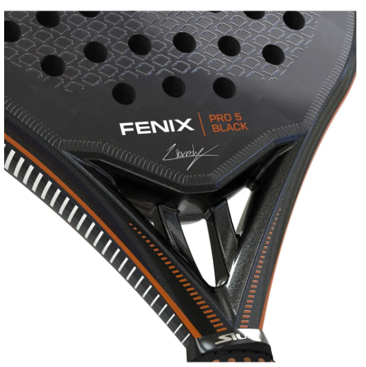 Siux Fenix Pro 5 Black 24K carbon surface close up
