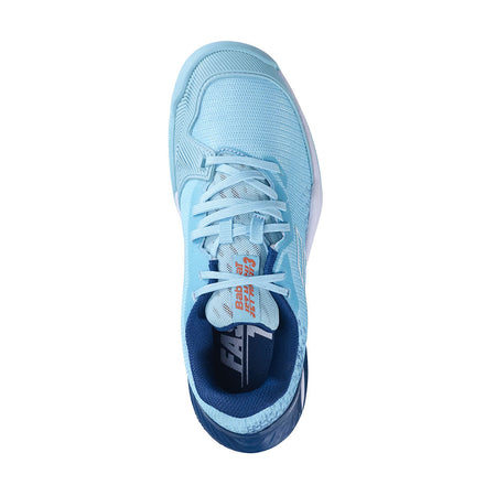 Babolat Jet Mach 3 Clay Junior Boy Angel Blue Tennis Shoes - Padel One