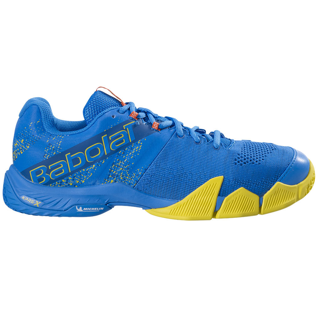 Babolat Movea Men French Blue Vibrant Yellow Padel Shoes - Padel One