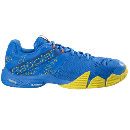 Babolat Movea Men French Blue Vibrant Yellow Padel Shoes - Padel One
