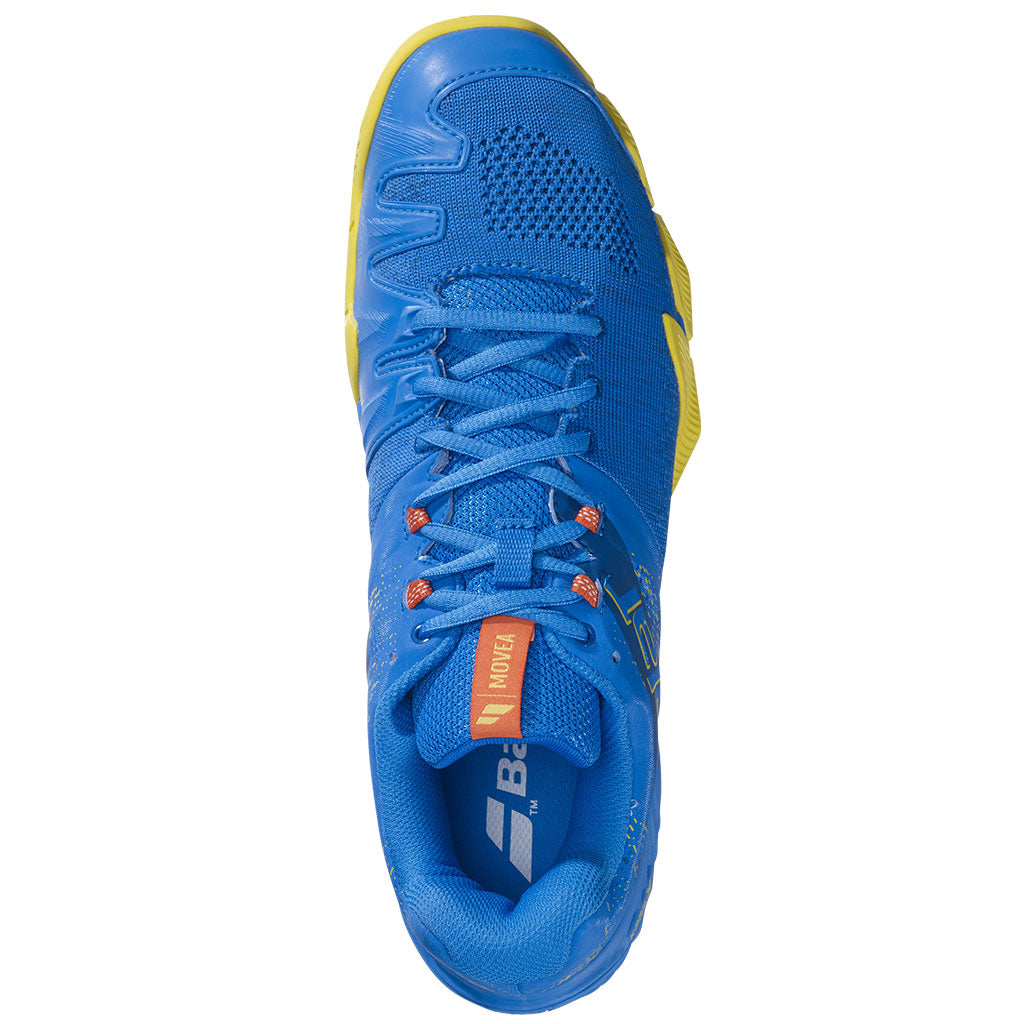 Babolat Movea Men French Blue Vibrant Yellow Padel Shoes - Padel One