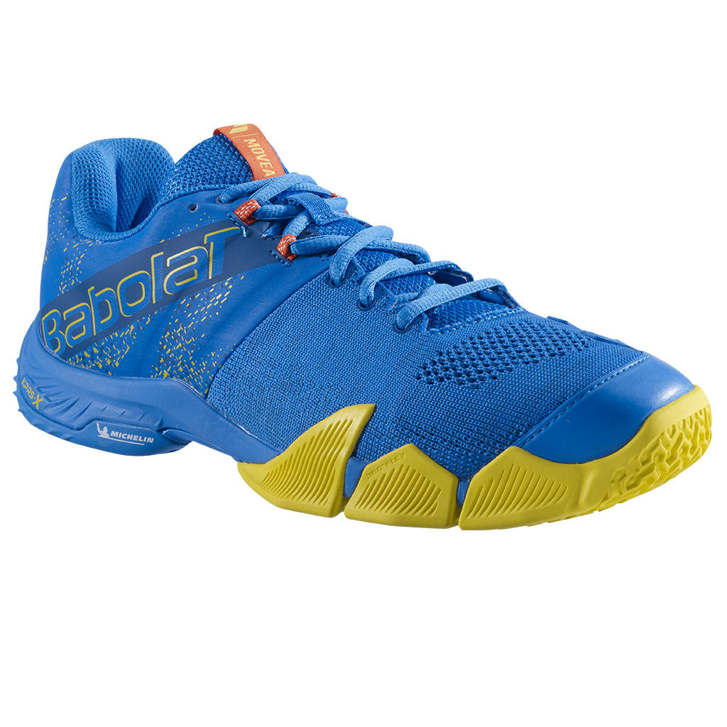 Babolat Movea Men French Blue Vibrant Yellow Padel Shoes - Padel One