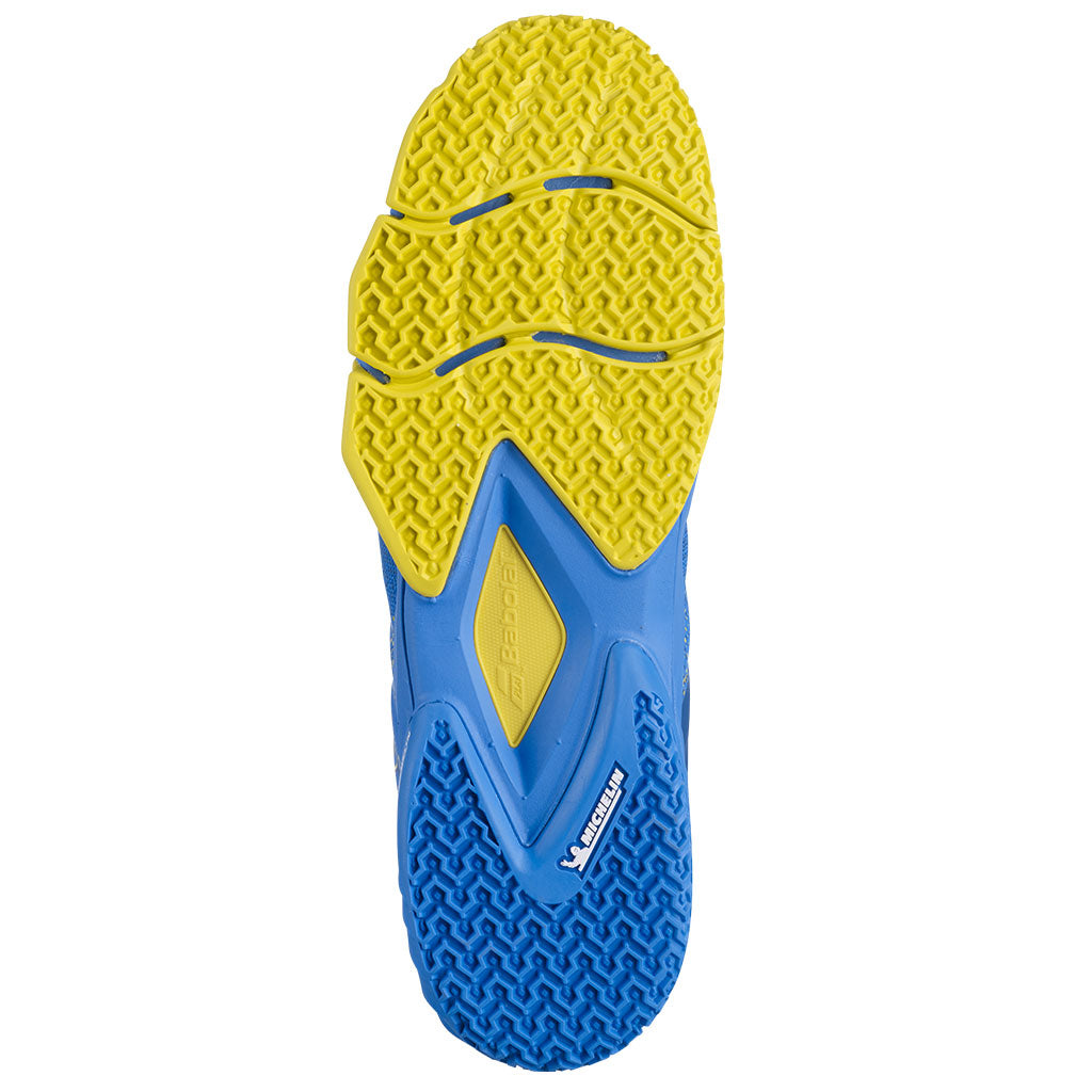 Babolat Movea Men French Blue Vibrant Yellow Padel Shoes - Padel One