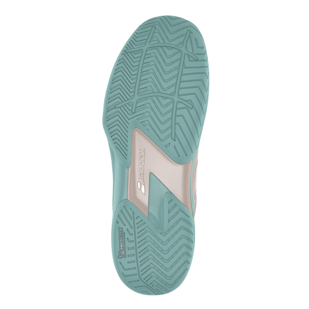 Babolat SFX4 All Court Women Peach Blue Tennis Shoes - Padel One