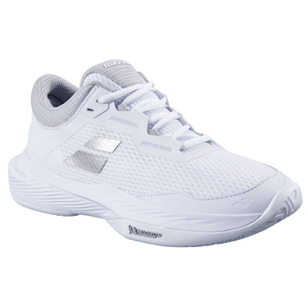 Babolat SFX 4 All Court Women White Silver Tennis Shoes - Padel One