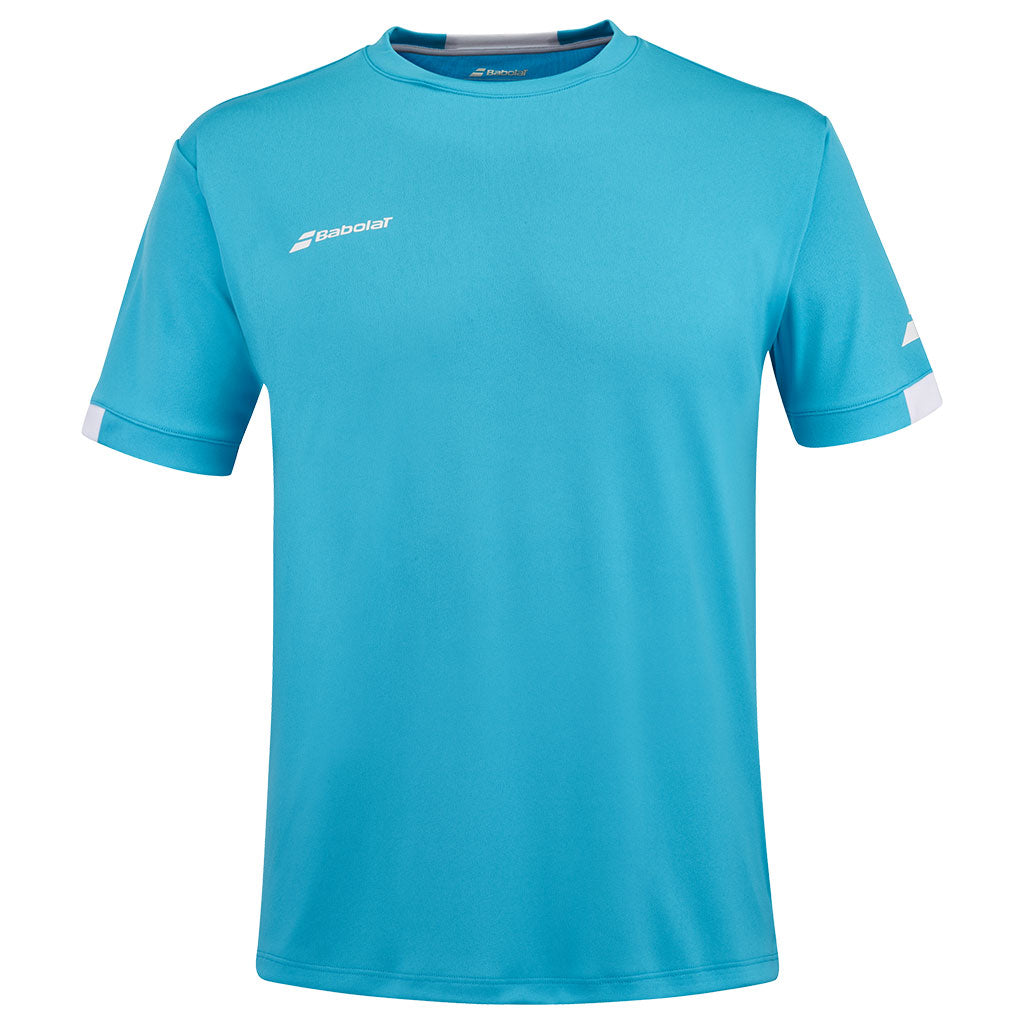 Babolat Play Crew Neck Tee Men Cyan Blue - Padel One