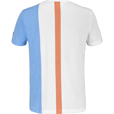 Babolat Play Crew Neck Tee Men White Blithe Blue - Padel One