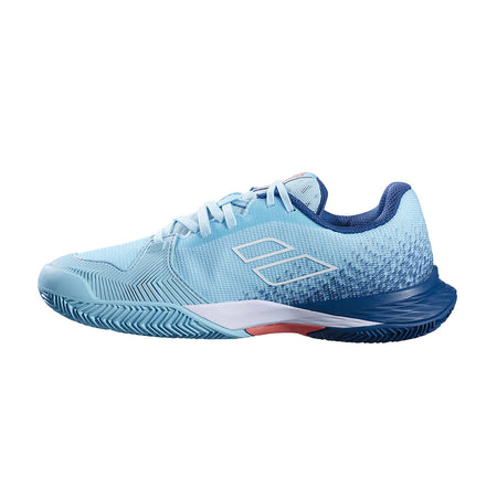 Babolat Jet Mach 3 Clay Junior Boy Angel Blue Tennis Shoes - Padel One