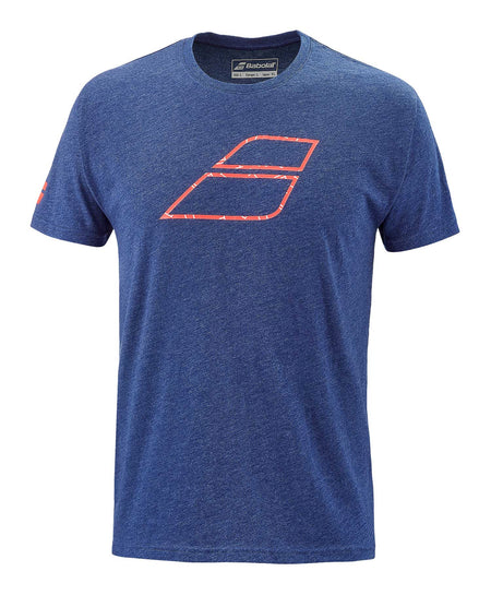 Babolat Exercise Big Flag Tee Men Estate Blue - Padel One