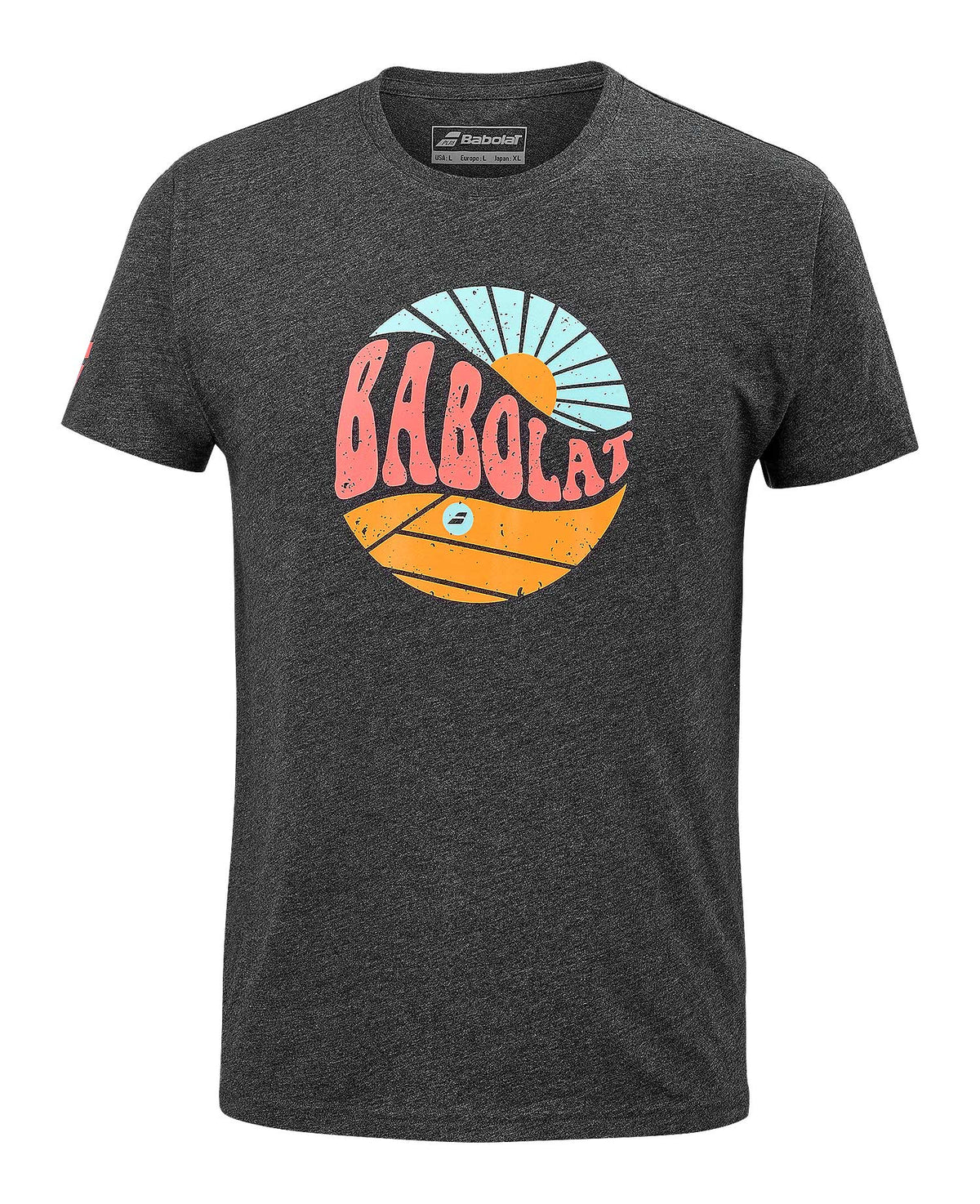 Babolat Exercise Vintage Tee Men Black Heather - Padel One