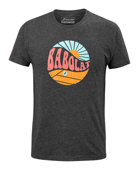 Babolat Exercise Vintage Tee Men Black Heather - Padel One