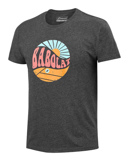 Babolat Exercise Vintage Tee Men Black Heather - Padel One