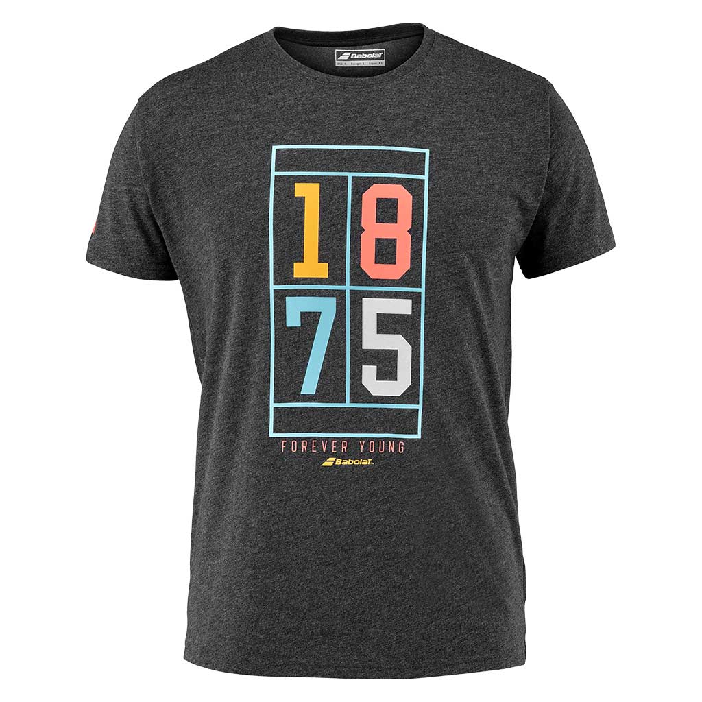 Babolat Exercise Vintage Tee Men Black Heather - Padel One
