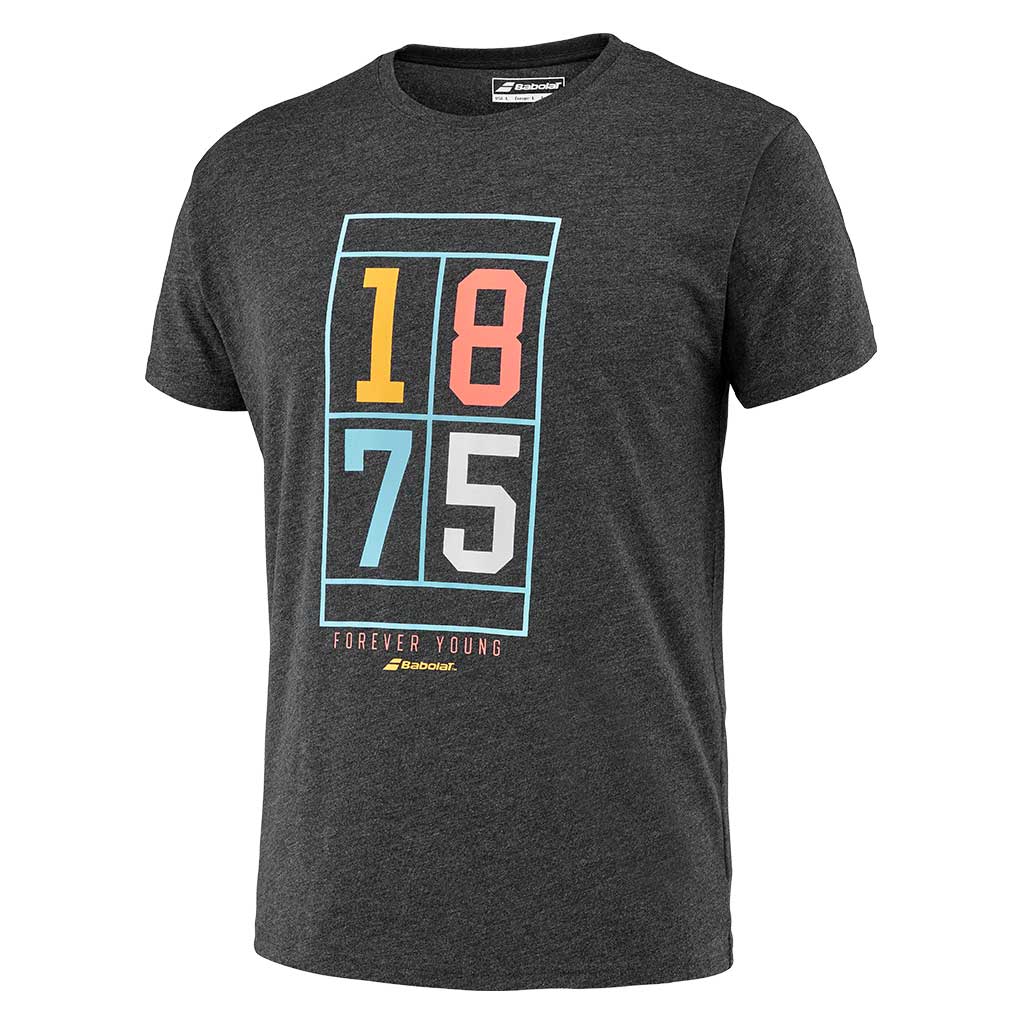 Babolat Exercise Vintage Tee Men Black Heather - Padel One