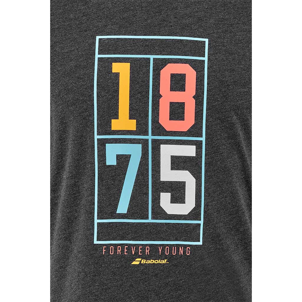 Babolat Exercise Vintage Tee Men Black Heather - Padel One
