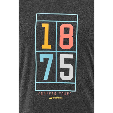 Babolat Exercise Vintage Tee Men Black Heather - Padel One
