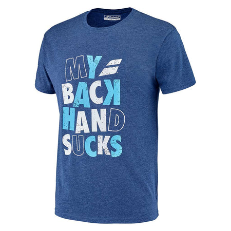 Babolat Exercise Message Tee Men Estate Blue - Padel One