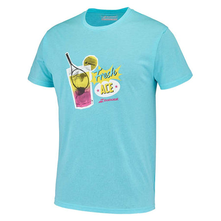 Babolat Exercise Message Tee Men Angel Blue - Padel One