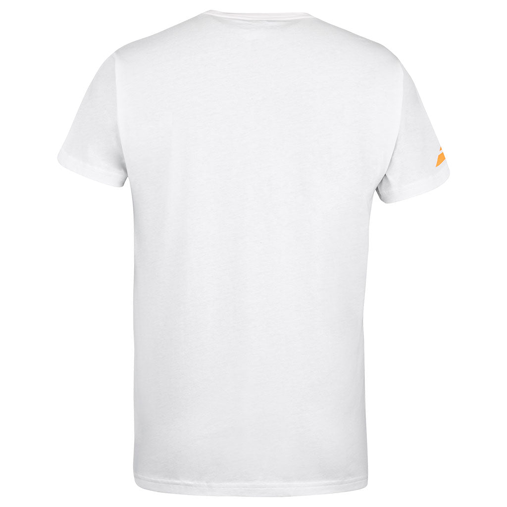 Babolat Exercise Message Tee Men White 2024 - Padel One