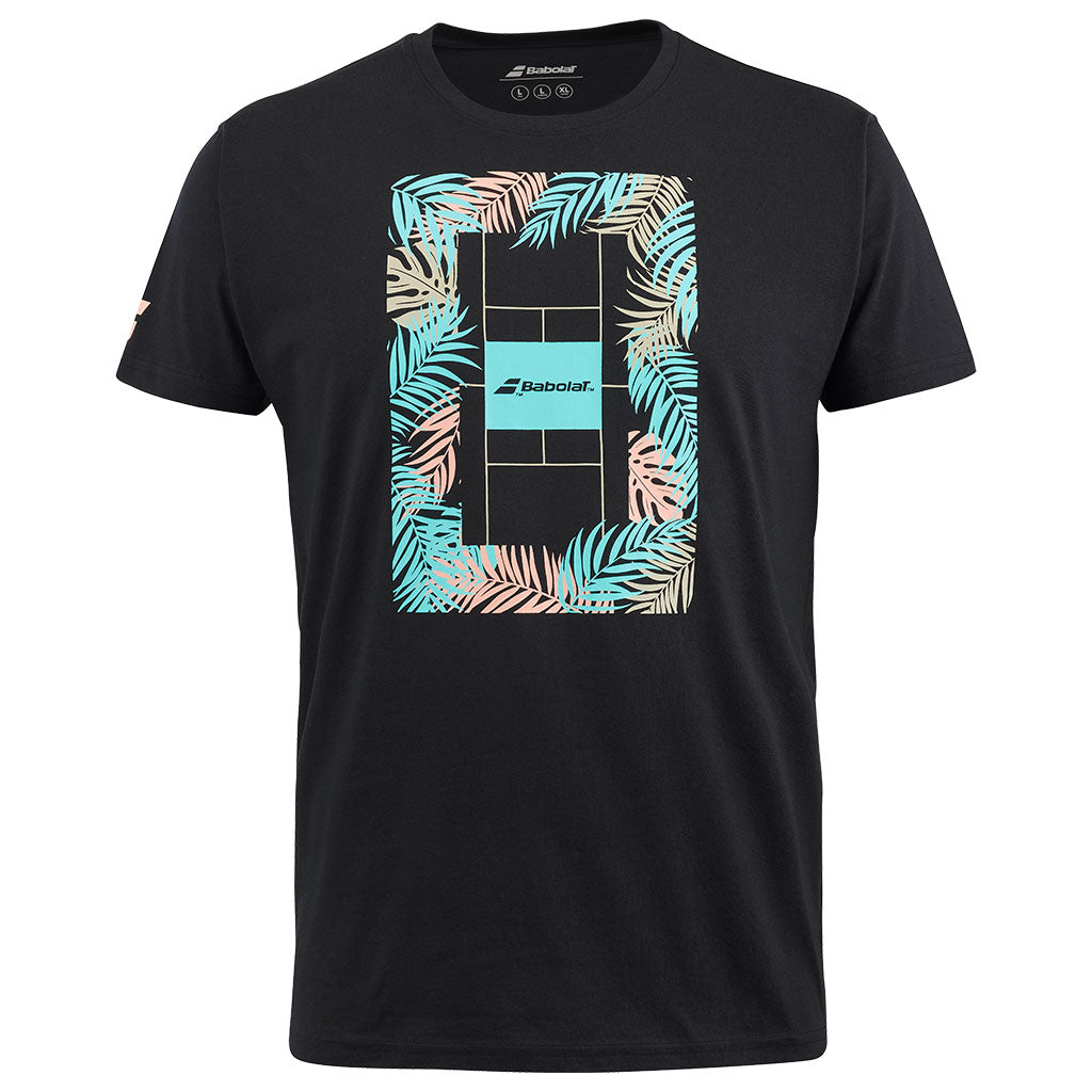 Babolat Exercise Message Tee Men Black 2024 - Padel One
