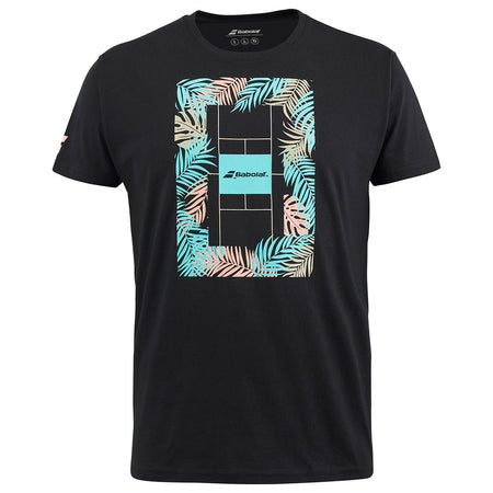 Babolat Exercise Message Tee Men Black 2024 - Padel One
