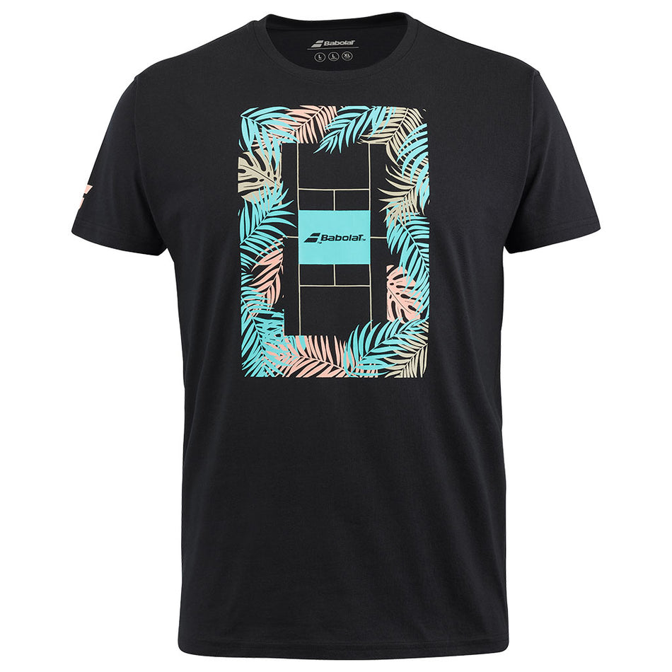 Babolat Exercise Message Tee Men Black 2024 - Padel One