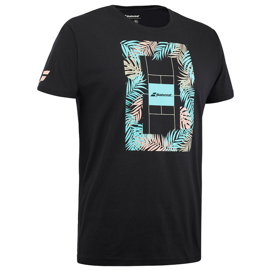Babolat Exercise Message Tee Men Black 2024 - Padel One