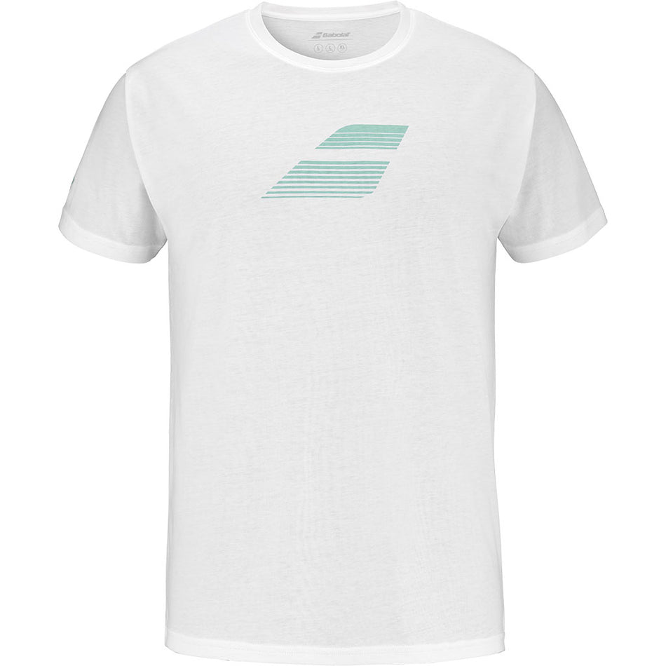 Babolat Exercise Big Flag Tee White - Padel One