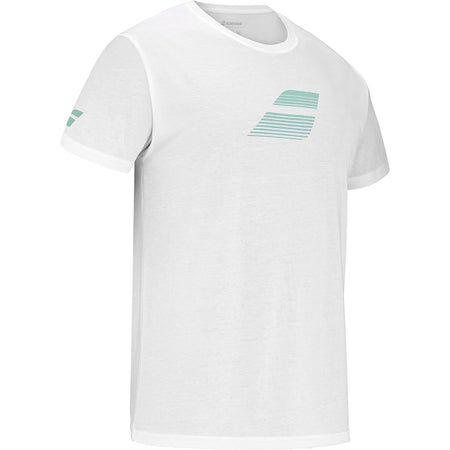 Babolat Exercise Big Flag Tee White - Padel One