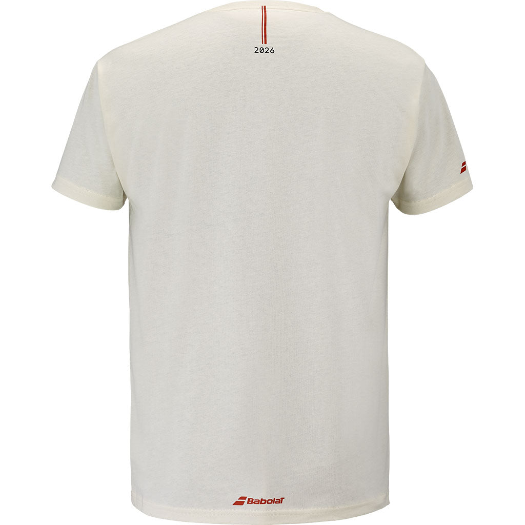 Babolat Exercise Message Tee Cannoli Cream - Padel One