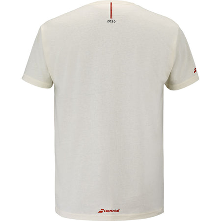 Babolat Exercise Message Tee Cannoli Cream - Padel One