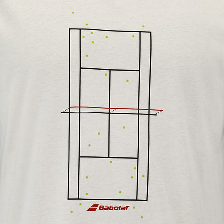 Babolat Exercise Message Tee Cannoli Cream - Padel One