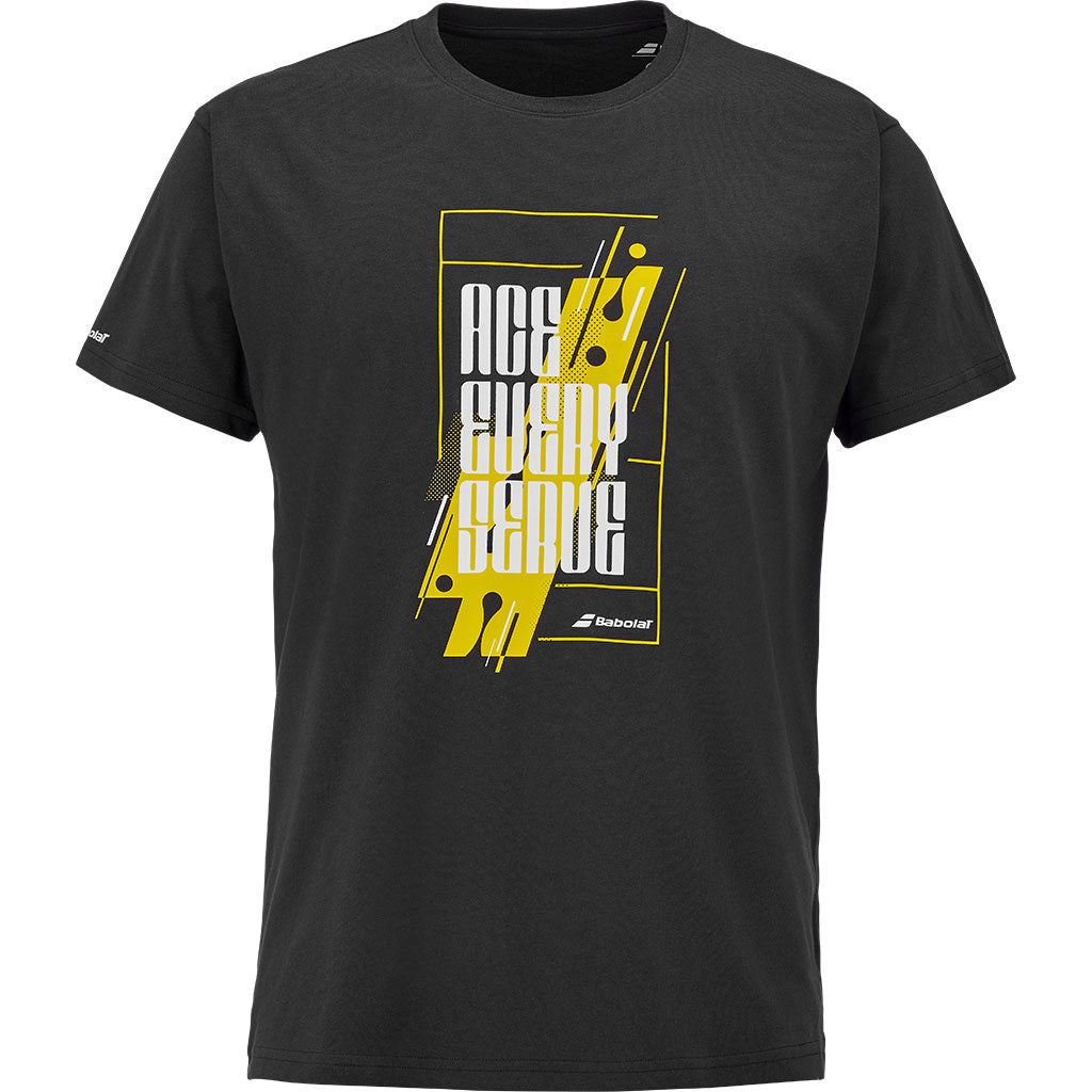 Babolat Exercise Message Tee Black - Padel One