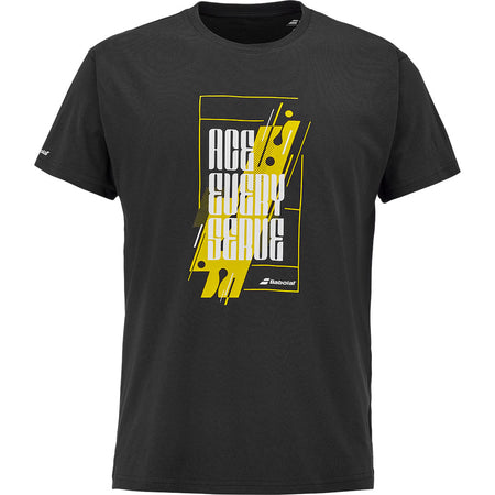 Babolat Exercise Message Tee Black - Padel One