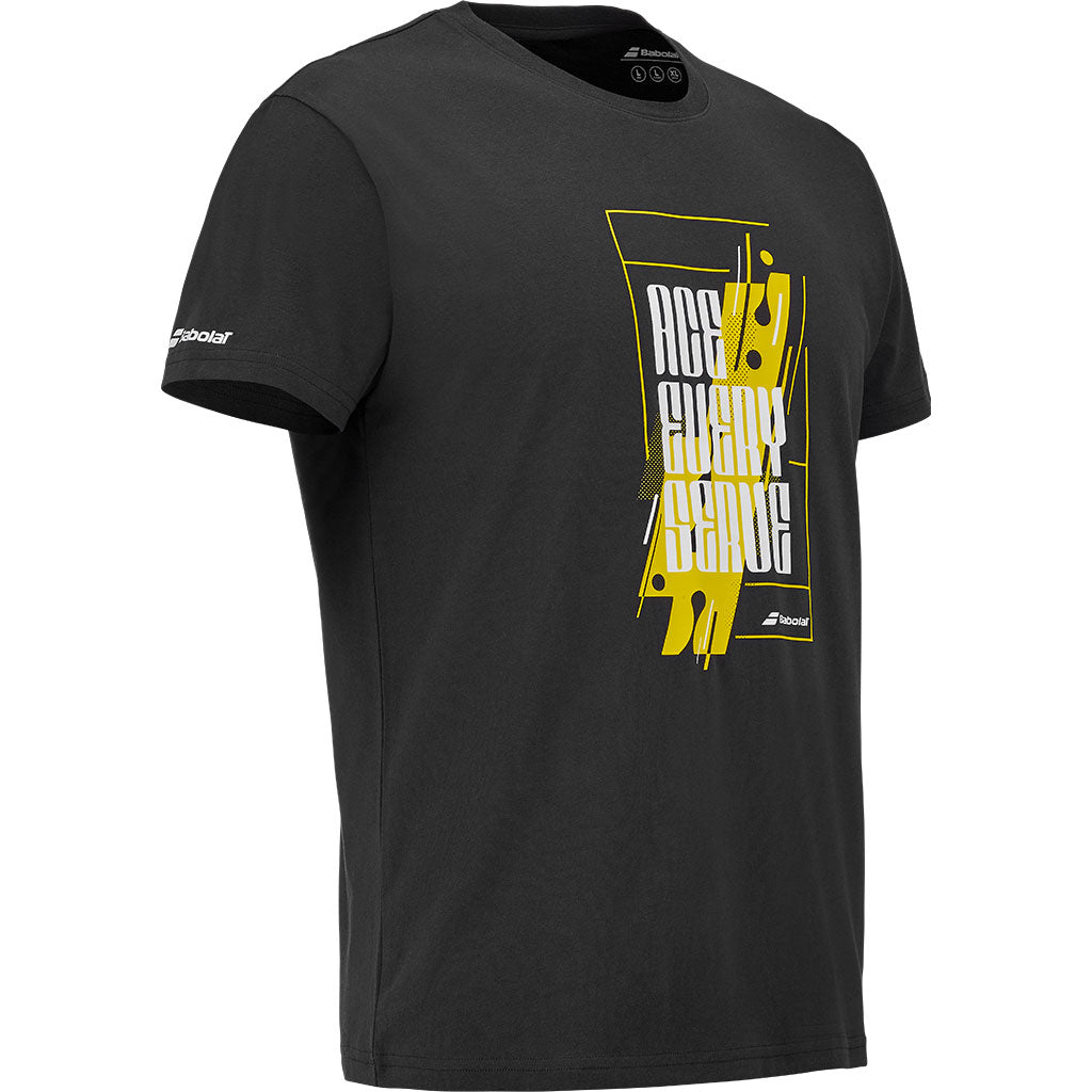 Babolat Exercise Message Tee Black - Padel One