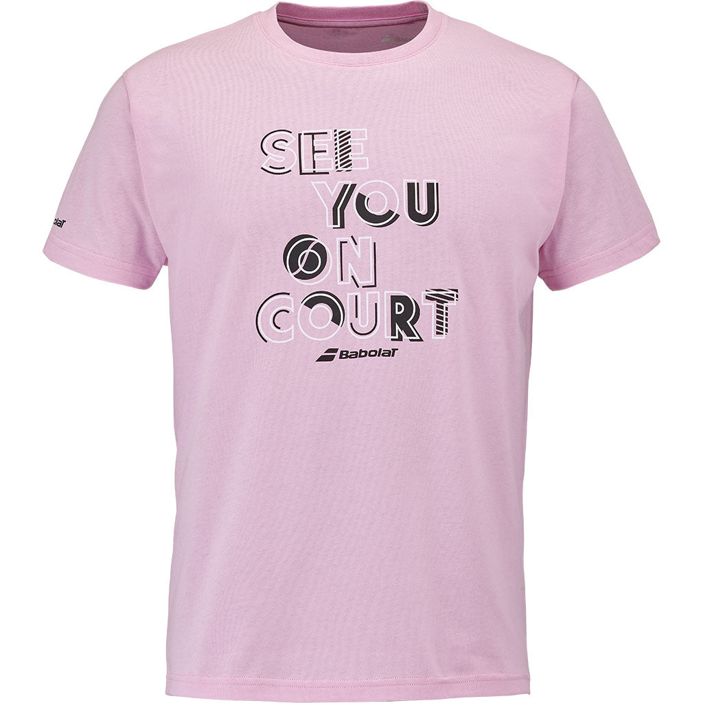 Babolat Exercise Message Tee Lilac Sachet - Padel One