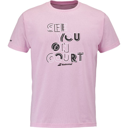 Babolat Exercise Message Tee Lilac Sachet - Padel One