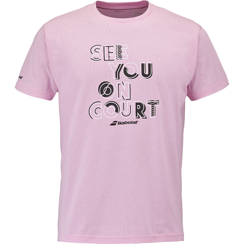 Babolat Exercise Message Tee Lilac Sachet - Padel One