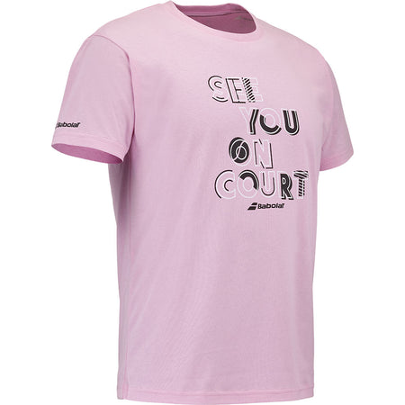 Babolat Exercise Message Tee Lilac Sachet - Padel One