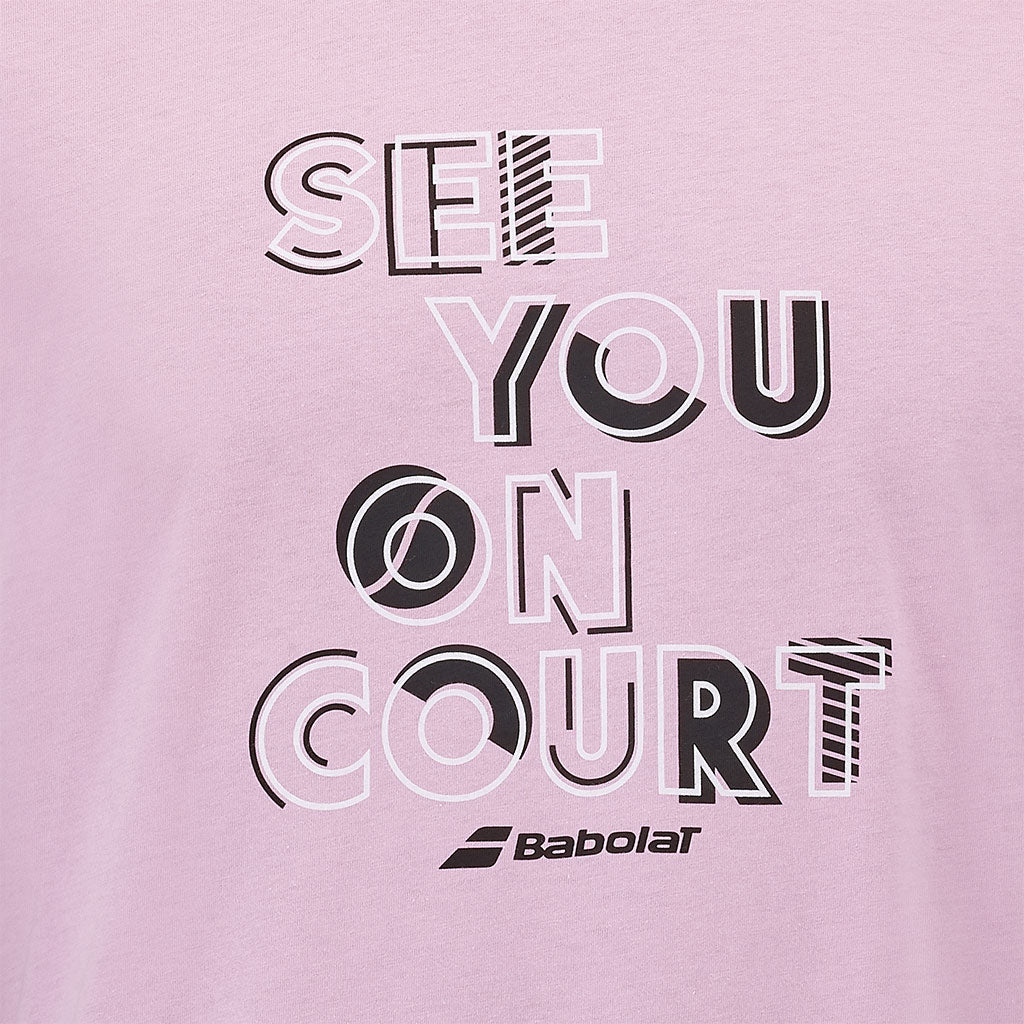 Babolat Exercise Message Tee Lilac Sachet - Padel One
