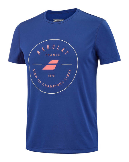 Babolat Exercise Graphic Tee Men Estate Blue - Padel One