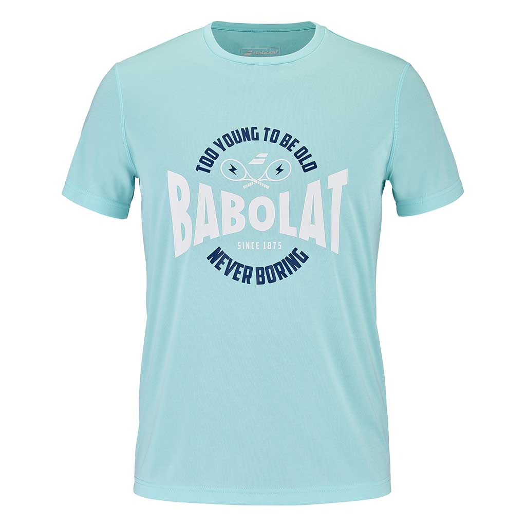 Babolat Exercise Graphic Tee Men Angel Blue - Padel One