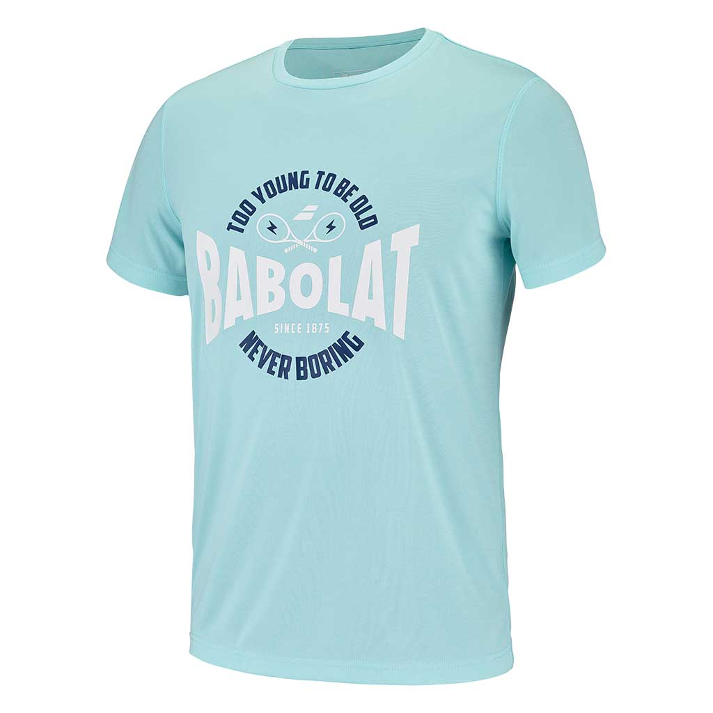 Babolat Exercise Graphic Tee Men Angel Blue - Padel One