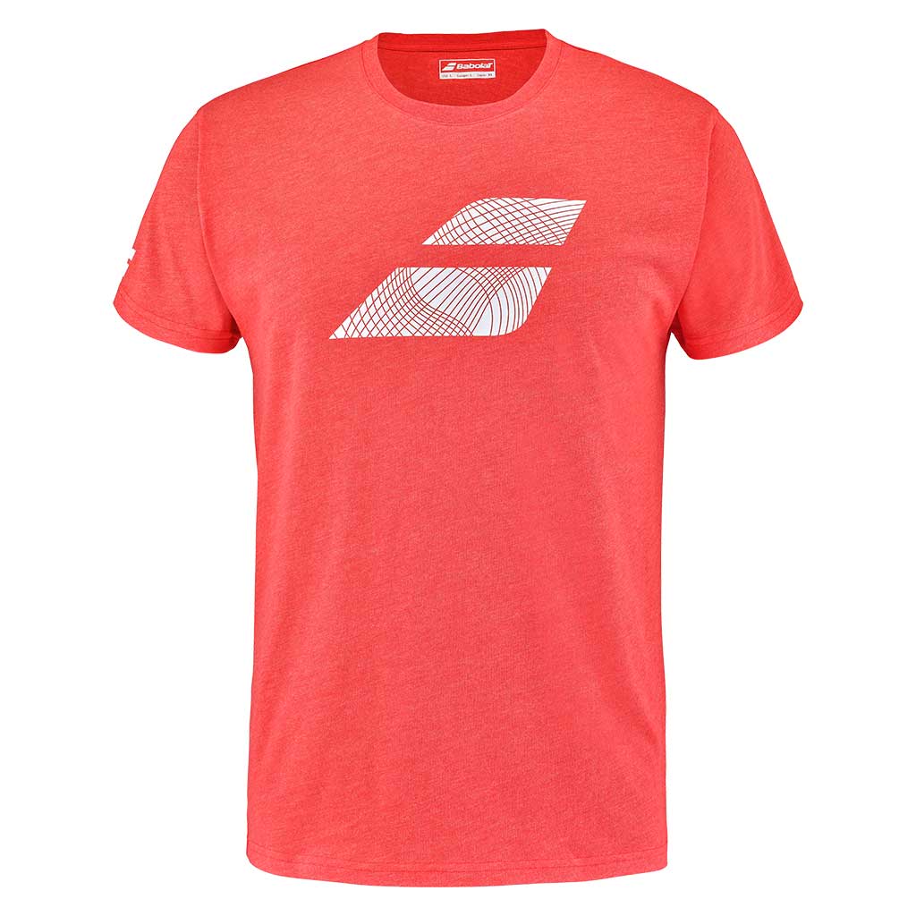 Babolat Exercise Big Flag Tee Men Poppy Red - Padel One