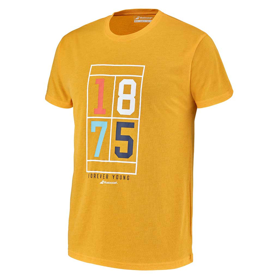 Babolat Exercise Vintage Tee Men Saffron Heather - Padel One