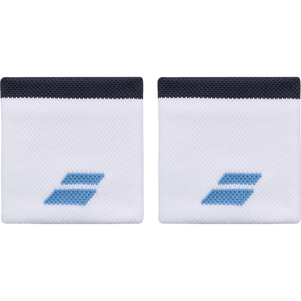 Babolat Logo Wristband White Drive Blue - Padel One