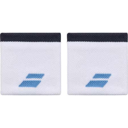 Babolat Logo Wristband White Drive Blue - Padel One