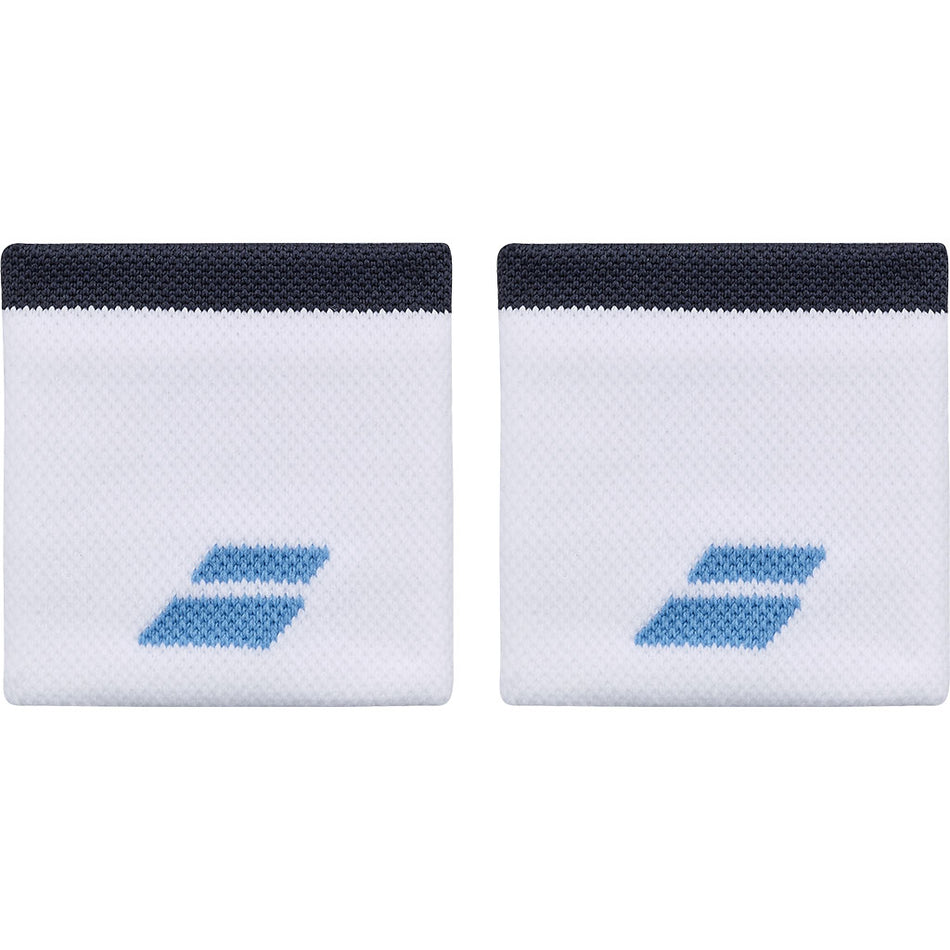 Babolat Logo Wristband White Drive Blue - Padel One