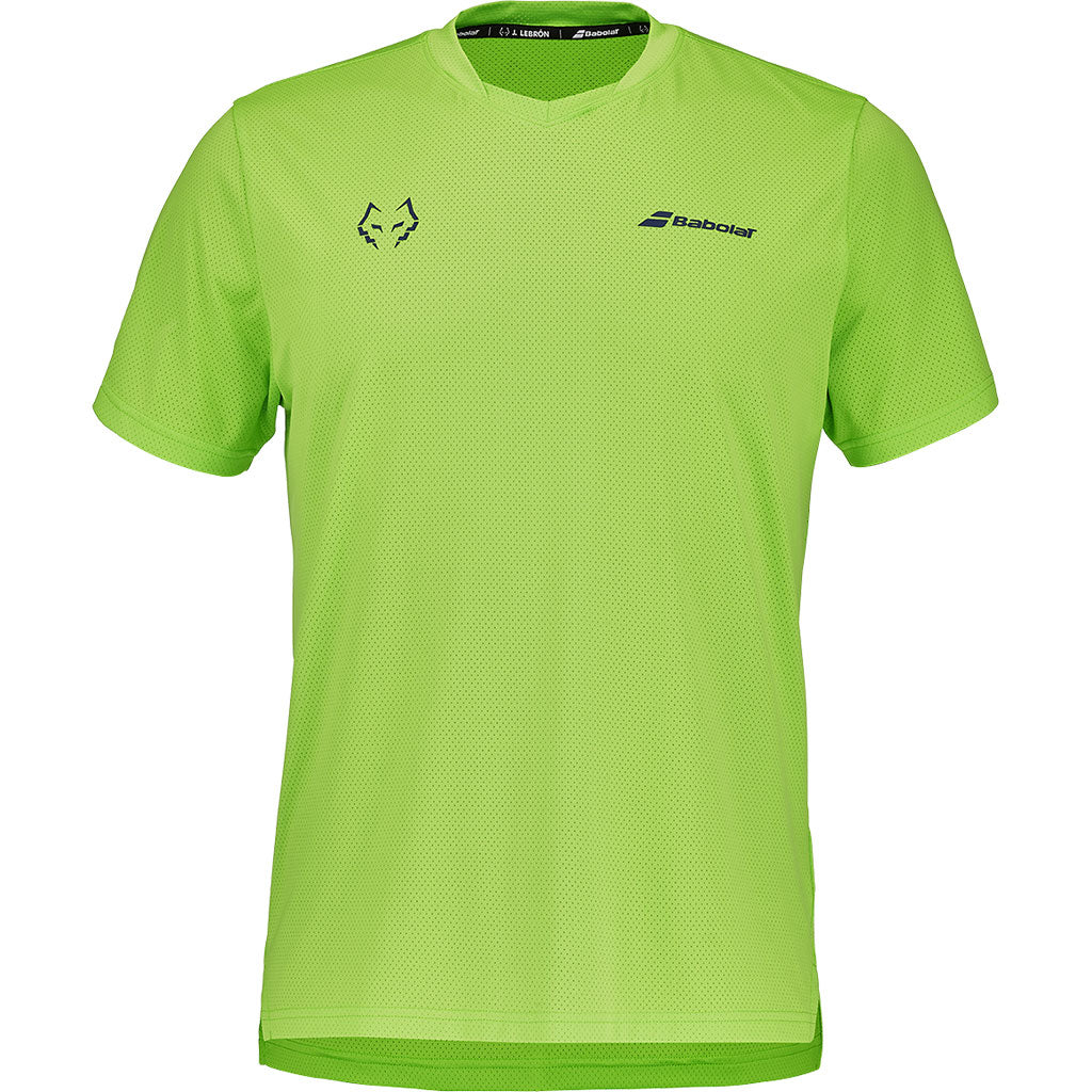 Мъжка падел тениска Babolat Crew Neck Tee Juan Lebron в цвят Green Flash